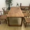 Mesa Grande de Madera de Olmo Viejo, Mesa de Comedor para el Hogar, Banco de Trabajo Mobien, Mesa de Bar, Escritorio, Escritorio de Madera Maciza para Computadora, Escritorio de Oficina, Mesa