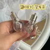 Pinza para el pelo de bombilla luminosa para mujer, pinza de pico de pato creativa y divertida, pinza para flequillo lateral, accesorio para fotos, accesorio para el cabello