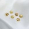 Ventas Directas de Fábrica Color Oro Real 18K Conservación del Color Cobre Puro Cabezal de Ducha Diseño Estilo Chino Pulsera Collar Joyería de Cuentas DIY