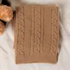 Cachecol Infantil Meninas Inverno Fofo Coelhinho Listrado Protetor de Pescoço Aquecedor de Pescoço Cachecol de Pescoço para Bebê À Prova de Vento Macio Tricotado