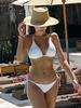 2025 Novo Biquíni Separado para Mulheres Cobrir a Barriga e Ter um Visual Emagrecedor, Traje de Banho para Resort de Praia e Águas Termais [Uma Peça Drop Shipping]
