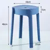 Banquinho de Plástico Espessado, Empilhável, Banquinho Alto Moinho de Vento, Cadeira Minimalista Moderna, Cadeira para Sala de Estar e Jantar, Banquinho Redondo de Plástico, Suporta Peso