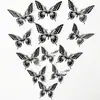 Borboleta Oca 3D Borboleta Oca Imitação de Metal Decoração de Parede para Casa Sala de Estar Borboleta Tridimensional Adesivo Decorativo