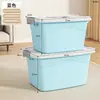 Caja de Almacenamiento con Tapa Organizador de Ropa de Plástico con Tapa Caja de Almacenamiento para Armario Caja para Artículos Varios Organizador de Almacenamiento para Dormitorio Hogar