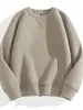 Sudadera Pesada de Cuello Redondo para Hombres y Mujeres Primavera y Otoño Nueva Camiseta de Color Puro para Hombre 2025 Chaqueta Casual Americana Tops de Pareja