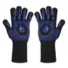 Nuevos guantes de silicona resistentes a altas temperaturas de 500 grados para horno de barbacoa, horno de microondas, protección contra quemaduras a alta temperatura, guantes de aislamiento térmico para soldador