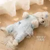 Ropa para Perros para Primavera y Verano, Atuendo Fresco con Encaje Floral que Cubre la Barriga, Delgada y Transpirable, Adecuada para Gatos Teddy y Ragdoll, Ropa de Cuatro Patas para Mascotas