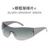 Novos Óculos de Sol Frameless D-home Peça Única 2023 Y2K Moda Europeia e Americana Popular na Internet Óculos de Sol Personalizados para Mulheres
