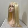 Peluca de castidad para actuación de Halloween cos horror adulto maquillaje de fantasma real peluca dorada aterradora cubierta para la cabeza