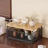 Prateleira Universal Suporte para Copo de Água de Cafeteira Mesa de Jantar Armário Lanches Cozinha Condimento Gaveta de Mesa de Escritório Rack de Armazenamento