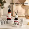 Botella de Aromaterapia de Muñeco de Nieve Navideño para Dormitorio Interior, Aromaterapia de Gama Alta sin Llama, Fragancia para Habitación del Hogar, Adorno Decorativo de Escritorio