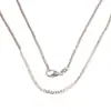 Joyería de Comercio Exterior Cobre Plateado 2mm Collar Lateral Uno a Uno 40-75cm Temu Xiyin Tk Venta Caliente
