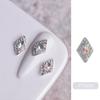 Broca de unha Internet Celebridade Explosiva Diamante Jóias Cor Mágica AB Liga Diamante Luz Luxo Super Flash Gota D'água Broca Quadrada Decoração de Unhas