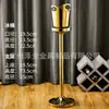 Balde de Champagne de Aço Inoxidável Estilo Europeu com Suporte de Luxo Modelo para Sala de Exposição Joalheria Bar Doméstico KTV Vinho Balde Vertical de Gelo