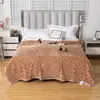 Nova manta 3D em relevo com toque delicado e texturizado, perfeita para uso doméstico, decoração de sofá e para proporcionar calor para cochilos e conforto em todas as estações.