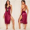 Fornecimento transfronteiriço europeu e americano Comércio exterior quente venda sexy lingerie sexy mulheres sling lateral fenda fábrica atacado