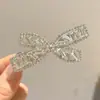 Clip para el Cabello de Poni con Pedrería Modelo Nuevo 2026, Pasador Exquisito de Gama Alta, Clip de Cabello Brillante de Pedrería a la Moda para Mujer, Pinza Lateral