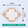 Novas Joias Criativas Acessórios DIY Placa de Trevo de Quatro Folhas Liga de Metal Galvanizada Colar Pulseira Pingente Pequeno Venda por Atacado