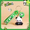 Desenho animado fofo panda chaveiro pingente urso guofeng boneca mochila escolar decoração para pendurar presente criativo presente para estudante