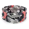 Diadema de yoga con camuflaje deportivo diadema de algodón elástico para hombre y mujer europea y americana diadema deportiva para correr fabricantes al por mayor