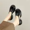 Sandalias de Verano para Mujer sin Cierre con Suela Gruesa y Punta Cerrada, Superficie de Piel con Tacto Suave y Acojinado, Tacón Grueso de 6 cm, Modernas y Versátiles
