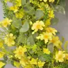 Guirnalda de Primavera Guirnalda de Margaritas Artificiales y Eucalipto Suministro Transfronterizo Boda Decoración del Hogar Colgante Fabricante Mayorista