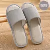 Pantuflas de Lino para Casa para Mujer en Verano, Diseño Lindo de Oso, Antideslizantes, Transpirables, Pantuflas de Piso para Interior para Hombre, Venta al por Mayor de Verano para Hombre
