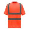 Ropa de verano de cuello redondo de secado rápido manga corta tela ojo de pájaro camiseta reflectante fabricantes mayoristas chaleco reflectante para sitio de proyecto de construcción