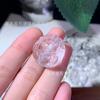 Flor de cristal branco natural botão raposa através do furo Marca Phoenix Nine Tail Fox faça você mesmo pulseira suéter corrente acessórios citrino chá cristal
