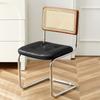 Silla de Ratán Escandinava Madera Maciza Hogar Silla de Comedor de Diseño Silla Medieval Popular Café Hotel Ocio Silla Ins