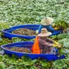 Barco para colheita de castanha d'água, bacia para colheita de castanha d'água, plástico especial para produtos aquáticos, aquicultura, pontiagudo nas duas extremidades, lua