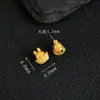 Pingente de Bolsa de Dinheiro Flor Folheado a Ouro Prata S925 Completo Pequeno Acessório Artesanal DIY Joias Versátil Pulseira Acessório Cartoon