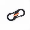 Fivela de gancho mini com trava fivela em 8 anti-roubo fivela S anti-queda metal chaveiro pingente pequeno presente criativo