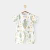 Macacão de Bebê Roupa de Verão Fina de Algodão Puro de Manga Curta Estilo Harper Roupas para Ar Condicionado Pijamas para Recém-nascidos Roupas de Engatinhar Super Fofo