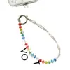 Cadena para Teléfono Móvil Cristal Accesorios Colgantes Avanzados Flash Correa para Teléfono Móvil Cadena Corta para Muñeca Perro Burbuja Colgante Llavero Moderno