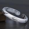 Pulsera Hoja de Arce Sandblasted Corazón Abierto Sutra Femenina Chapado en Plata Mate Pulsera Rica de Noche en Vivo en Línea Venta al por Mayor de Fábrica