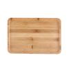 Plato de Sushi Fruta Bistec para Hornear Bambú Plato de Pizza Bandeja para Snacks Pan Plato de Madera de Bambú Vajilla de Bambú Regalo