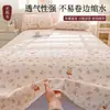 2026 Novo Fresco Velho Tecido Grosso Lençol de Cama Peça Única Quatro Estações Casa Estilo Antigo Lençol de Cama Resistente a Manchas Estilo Estampado Cobertura de Edredom para Dormitório