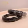 Venta al por mayor Jade Natural Hetian de Xinjiang Material de Semilla de Repuesto Estilo Antiguo Concepto Artístico Blanco y Negro Pulsera de Jade Tinta Blanco y Negro Jade Carbonatado