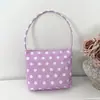 Bolsa Saco de Bolinhas para Mulheres, Bolsa de Mão Simples para Presente, Grande Capacidade, Leve, Versátil, Bolsa de Ombro Casual