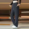 Pantalones casuales de punto al por mayor transfronterizos para hombre 2026 Otoño Invierno Nuevos Pantalones Gruesos de Terciopelo para Hombre Ropa para Hombres de Mediana Edad Pantalones Deportivos
