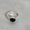 Anel Acessórios Iguais de Blogueiro Xiaohongshu Design Nicho High-End Corda Elástica Anel Prata Quebrada Estilo Simples Feminino