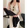 Nuanshaoai 588-1 Nuevo Chaleco Francés de Verano con Cuello Halter Sexy con Almohadillas para el Pecho, Transpirable y Hermoso Espalda Sujetador