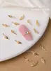 Celebridad de Internet Hebilla de Metal Joyería para Uñas al por Mayor Anillo DIY Punta Aleación Hebilla Retorcida Remaches para Uñas Forma de Uña Portátil