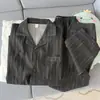 Cardigan Masculino de Algodão Nuvem Fino Listrado para Dormir/Lazer - Venda Quente Verão 2026