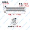 Tornillo de cabeza plana Phillips de acero inoxidable 304 americano, 2#4#6#8#10#1/4 de pulgada, tornillo de máquina de cabeza redonda con dientes finos