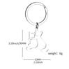 Llavero Minimalista Hueco de Acero Inoxidable Gatito Tigre Colgante de Animal Hueco de Dibujos Animados Pequeño Regalo