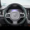 Adecuado para funda de volante Volvo XC60 S90 S60 XC90 XC40 V40 C40 V60 en piel de ante