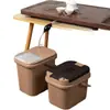 Cubo de drenaje para el hogar, cubo de agua para té, cubo de residuos de té, cubo de agua residual de plástico, accesorios para juegos de té Kung Fu, papelera para mesa de té, cubo de té pequeño