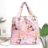 Bolsa de Compras Plegable Nueva Supermercado Transfronteriza Bolsa Tote Portátil de Tela Floral Bolsa Tote de Compras de Supermercado Bolsa de Comestibles